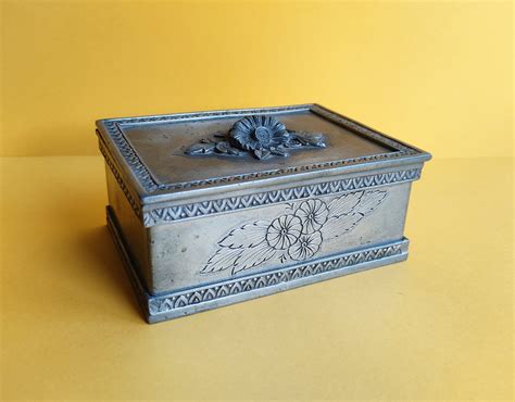 Pewter Metal Box 